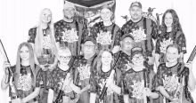 HEADED TO NATIONALS . . . This Morris Chase County Sharp Shooter team is headed to the national championships held in Rodgers, Arkansas, June 29 – July 3. The kids’ ages range from 12-15. Ronald Mayer will be competing as a returning champion. The tea