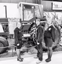Attending American Agriculture Movement Inc., National Convention this month in Lubbock, Texas were (left to right) were Haylee Nielsen, August Carson and Dally Emig.