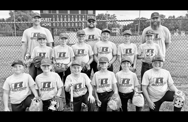 League Champions, the CG Mustangs, turn their focus to postseason play where they will strive to bring home the tournament championship. Pictured are l to r back row: coaches Benjamin Buller, Tanner Messer, Shea Mullins, middle row: Matthew Buller, Brody 