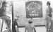 It was a group effort installing a Graveyard Ink sign in the new studio. From left to right are Cooper Blackledge, Scott Baughman, Corbyn Miller, Tisen Flatery (next to sign) and Chris Blackledge.