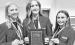 PLACING SECOND IN THE NATION with their project at the national FCCLA awards were USD 417 students (l to r) Madison Forge, Declan SanRomani and Ellie Palmquist.