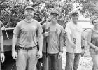The Council Grove Rotary Club cleaned debris from the Kit Carson site on Friday, July 18. Those assisting with cleanup were (l to r) Troy Engle, Taylor Adams, Trent Siegle, Chuck Goeckel, Monical Simecka and Lucas Cosgrove. Not pictured, but present to he