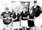 LADY BRAVES GOLF -- The Council Grove High School Lady Braves Golf team competed at the Eureka Country Club on Wednesday. The team finished third overall with Alison Bachura placing second individually. Ally Hower and Cassidy Dalquest both were in the top LADY BRAVES GOLF