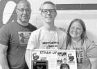 JOHN GOFF AWARD. . .Ethan Lif, pictured with his parents Terry and Amy Lif, received the prestigious John Goff Inspirational Athlete Award. It was named for former Braves Football Coach John Goff who was diagnosed with cancer in the fall of 1970 and led t JOHN GOFF AWARD. . .Ethan Lif, pictured with his parents Terry and Amy Lif, received the prestigious John Goff Inspirational Athlete Award. It was named for former Braves Football Coach John Goff who was diagnosed with cancer in the fall of 1970 and led t
