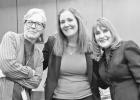 Judge Susan Robson, newly robed Judge Laura Viar, and retiring Judge Margaret White enjoyed the robing ceremony that occurred Tuesday, January 10 as the former Morris County Attorney officially became Judge Laura Viar. Judge Susan Robson