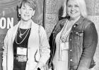 Toni Schneider (left), Executive Director of the Chase County Chamber, and Zoey Wadick, CVB and Communications Director for Destination : Council Grove and the City of Council Grove, were in Topeka last week discussing the economic and cultural impact of 