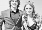 BRAVES WINTER HOMECOMING ROYALTY -- Evan Carr and Macy Bolen, seniors, were crowned Winter Homecoming king and queen last night at Council Grove High School. (Photo by Amber Weeks) BRAVES WINTER HOMECOMING ROYALTY