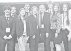 ATTEND STATE FBLA, QUALIFY 6 FOR NATIONALS - Twelve members of FBLA from Council Grove High School attended the State Leadership Conference recently in Topeka. Six students qualified for Nationals. Pictured are - Back Row (L to R): Daniel Most, Brycen Pal