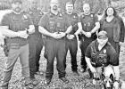 COUNCIL GROVE HAS AN AWESOME POLICE FORCE -- Thursday, the Council Grove Republican caught up with the Council Grove Police Department to capture a group photo in honor of National Law Enforcement week. From left to right are Lieutenant Jason Bacon, Polic COUNCIL GROVE HAS AN AWESOME POLICE FORCE