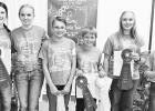 OBEDIENCE WINNERS -- Grand and Reserve Champion winners in the Obedience category of the Morris County Fair Dog Show are - (L to R) Lexi Todd, Grand Champion Pre-Novice C; Laramie Mayer, Grand Champion Pre-Novice B; Brayden Jarvis, Reserve Champion Pre-No AGILITY WINNERS