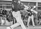 TYING A SCHOOL RECORD . . . In Friday’s regional quarterfinal win over the Herington Railers, 11th grader Maxton Villalobos tied a school record for the most singles in a season at 34. The record was set in 2009 by Dusty Maas. (Photo by Amber Weeks)