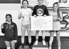 TAKES FIRST PLACE -- Kinzie Rogers, Chase County High School senior, took first place in the 110-pound class Saturday at the Panther Classic in Phillipsburg on Saturday. TAKES FIRST PLACE