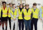 7TH GRADERS VISIT ALKEGEN - Council Grove Junior/Senior High School 7th graders who signed up to visit local businesses to learn more about various careers in the community visited Alkegen Wednesday. The kids thought the manufacturing was interesting, esp 7TH GRADERS VISIT ALKEGEN