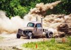 HOOPTIEX FEVER - Josh Buehrle, an auto technician from Troy, Missouri wowed the crowd last weekend with his 1947 Ford F1 pickup, which he raced in the Hater Class. Photo: Callahan McIver HOOPTIEX FEVER