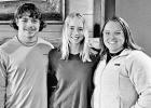 ROTARY GUESTS -- Junior Rotarians Joey Andres, Abby Bachura and Alison Bachura were guests Wednesday, at the weekly meeting of Council Grove Rotary Club. The Rotary student program is designed to help young people connect with business professionals. ROTARY GUESTS
