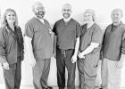 PAIN MANAGEMENT TEAM -- The Pain Management team at the Morris County Hospital offer over 80 years of combined medical and health care experience. Team members are: Danielle Sisson (left), Jeremy Thibodeaux, Shaun McEuen, Christine Irwin and Mark Young. Leading The Area In Pain Management