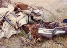 FLATTENED BY A TORNADO . . .Kevin Gant was ejected from his 3/4 ton heavy duty pickup by a tornado on June 8, 1995. His truck continued on another 1/8 mile where it landed in a heap. FLATTENED BY A TORNADO . . .Kevin Gant was ejected from his 3/4 ton heavy duty pickup by a tornado on June 8, 1995. His truck continued on another 1/8 mile where it landed in a heap.
