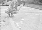 MARKING UP A LOT: There was a lot of chalk activity at Pizza Hut’s first “Chalk-The-Lot” chalk drawing contest Tuesday afternoon. Isabella Clift earned 1st place with a shark drawing. She won 5 personal pan pizzas. 2nd place went to Anthony Montanez MARKING UP A LOT