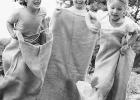 At Council Grove’s bicentennial celebration, young ones can experience the fun and challenge of gunny sack races, along with other yesteryear games. Games are scheduled for 3:30-5:30 p.m. on Sunday, August 10, at Council Oak Park.