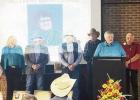 KANSAS COWBOY HALL OF FAME -- Barbara Stanbrough, Council Grove, presented the acceptance acknowledgement on behalf of the family for Rosie Rezac Clymer’s posthumous induction into the Kansas Cowboy Hall of Fame at Dodge City in the rancher/cattlewoman KANSAS COWBOY HALL OF FAME -- Barbara Stanbrough