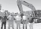A ceremonial groundbreaking was held Tuesday at 104 N Union, Council Grove